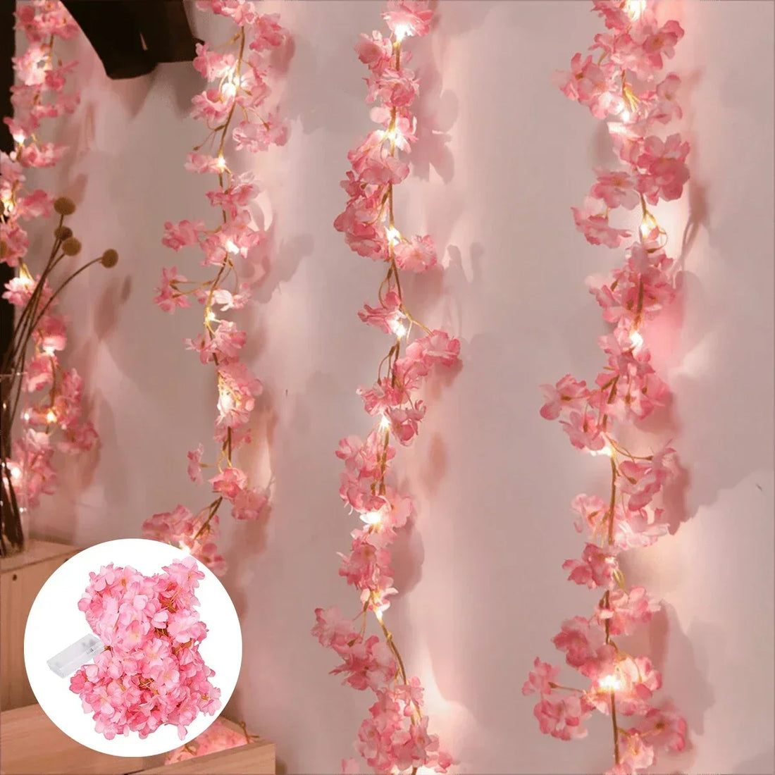 Kersenbloesem Lichtslinger 2M met 20 LED voor Decoratie 0