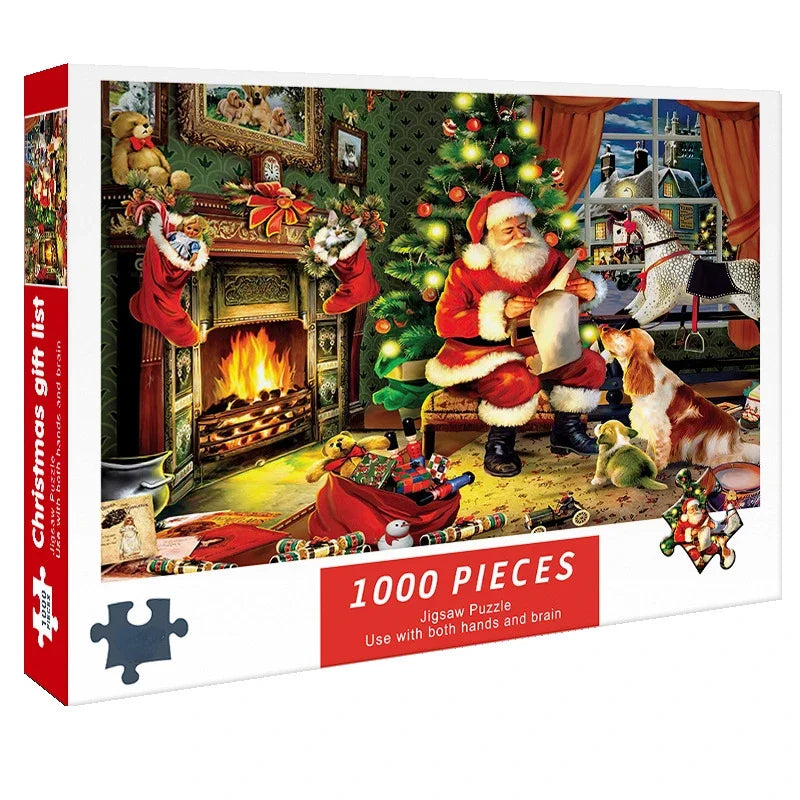 Kerst puzzel 1000 stukjes voor volwassenen - educatief en stressverlichtend 0