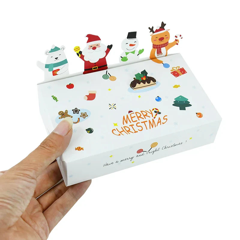 Kerst snoepdozen set van 5 - vrolijke verpakking voor feestdagen 4