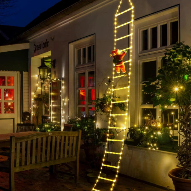 LumiClimb – LED Christmas Decoration with Climbing Ladder & USB, 1.5M/3M