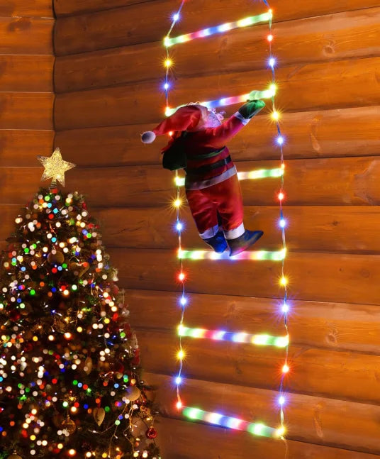 LumiClimb – LED Christmas Decoration with Climbing Ladder & USB, 1.5M/3M