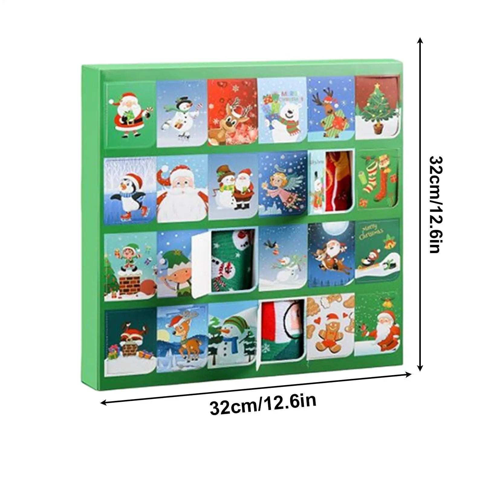 HollyFest – Christmas stocking advent calendar – 24 socks with Christmas patterns