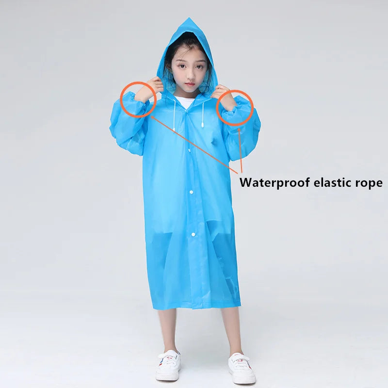 Clearra – Raincoat children EVA transparent waterproof – outdoor & school