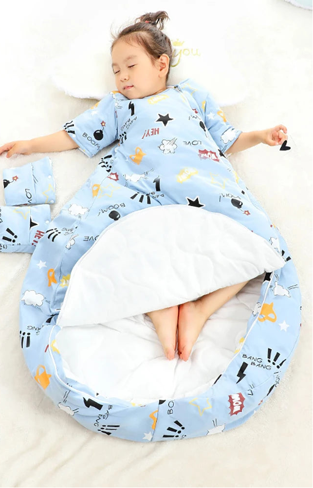 Kinderslaapzak met Afneembare Mouwen, 2.5 Tog, Ideaal voor Wintergebruik 13