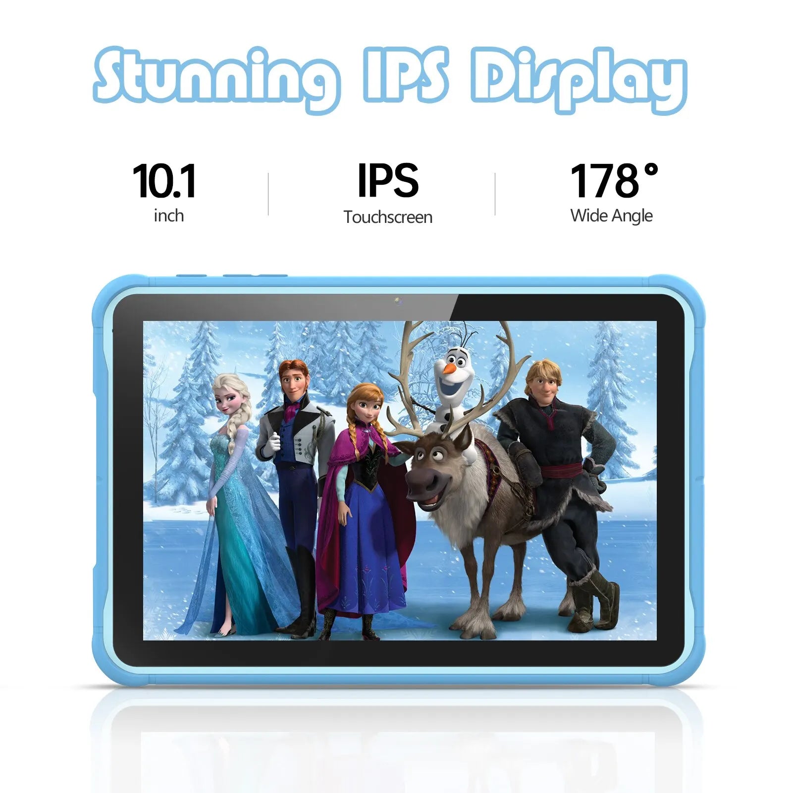 EduTab K10 – Kinder Tablet 10 inch Android 13, 64GB met Beschermhoes