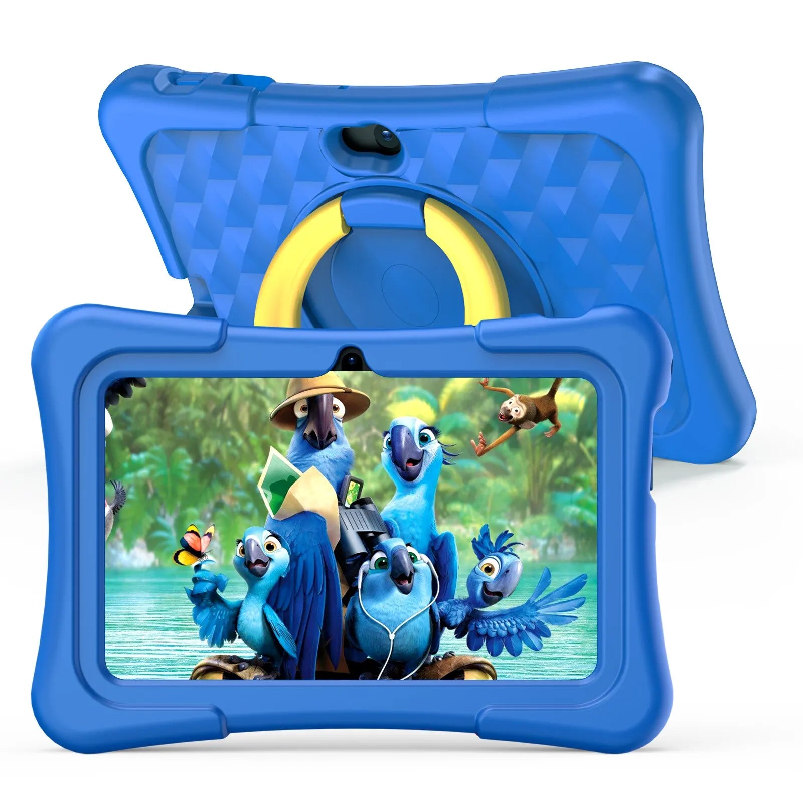 KiddoTab – Kinder Tablet 7 inch Android 11, 32GB met Dualcamera & Schokbestendig Hoes