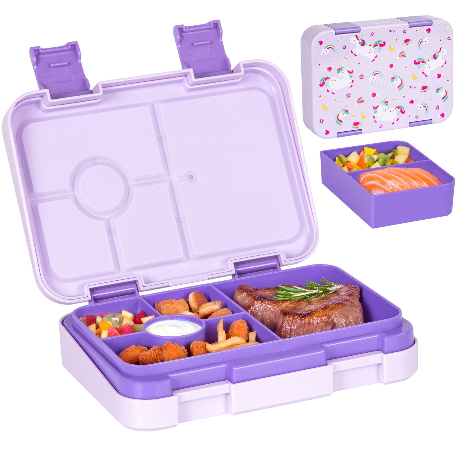 Lunixi – Bento lunchbox lekvrij magnetronbestendig – kinderen school