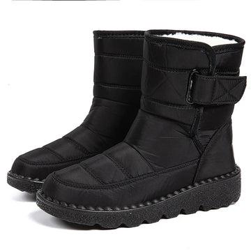Liora – Dames winterschoenen waterdicht met bontvoering, zwart
