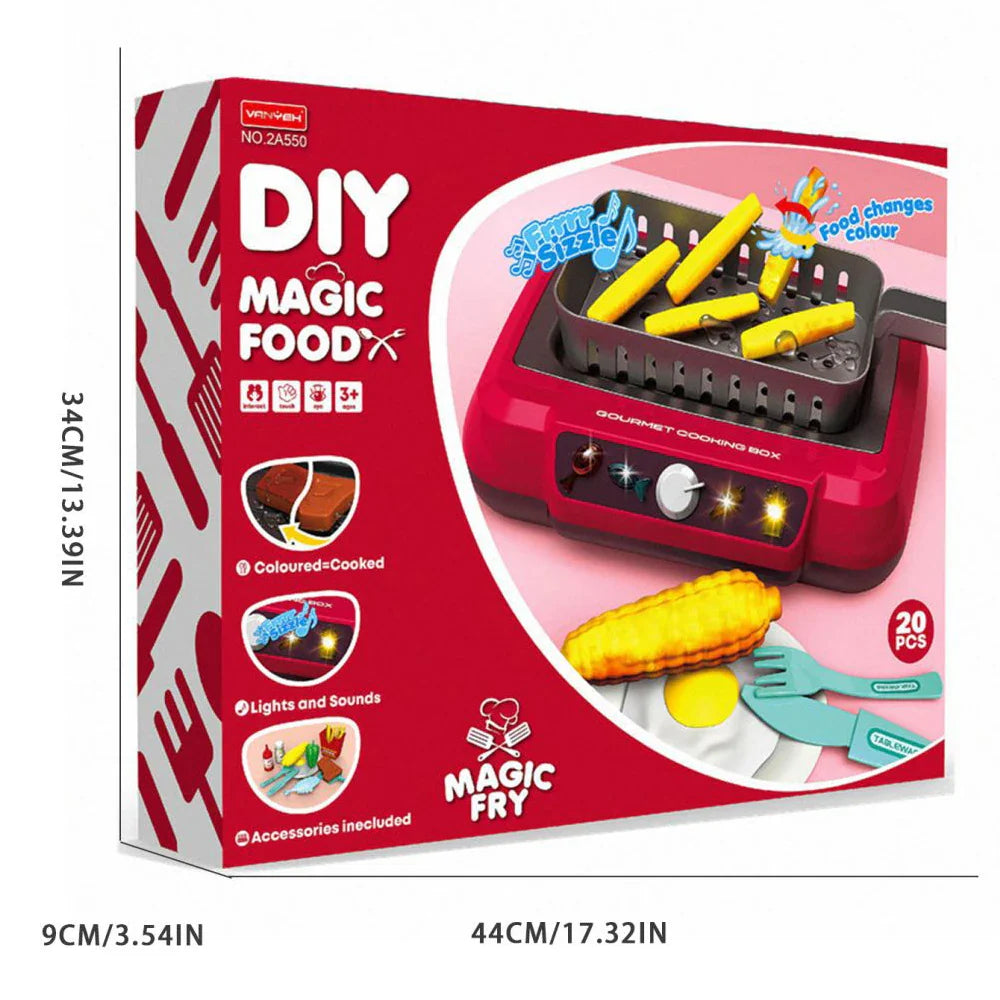 Kleurveranderende keuken speelgoedset met licht voor kinderen - 20 stuks 5