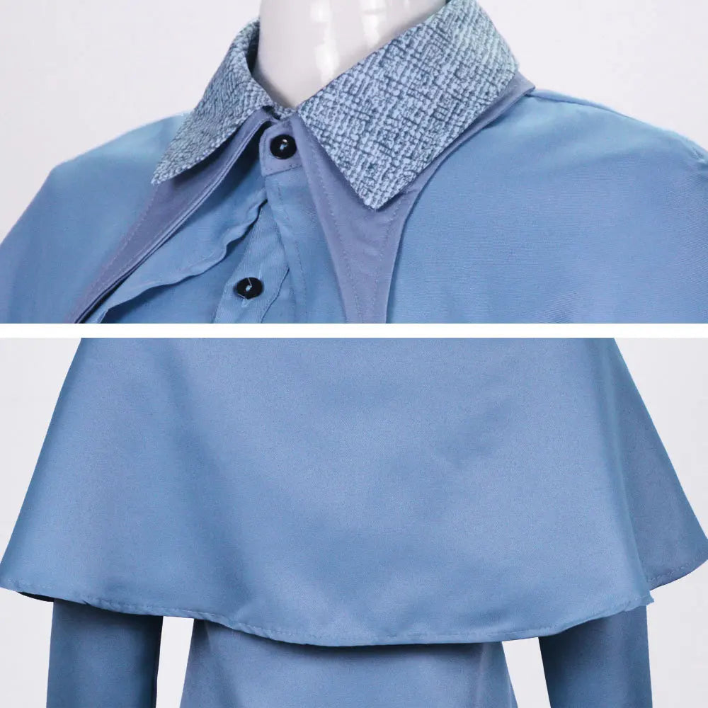 MystiCharm Heksen Kostuum – Magische Cosplay Jurk Blauw voor Kids & Volw