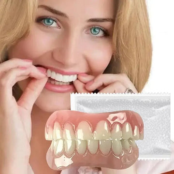 SmileLine – Kit de silicona para dentadura postiza 1 set – Natural y cómodo