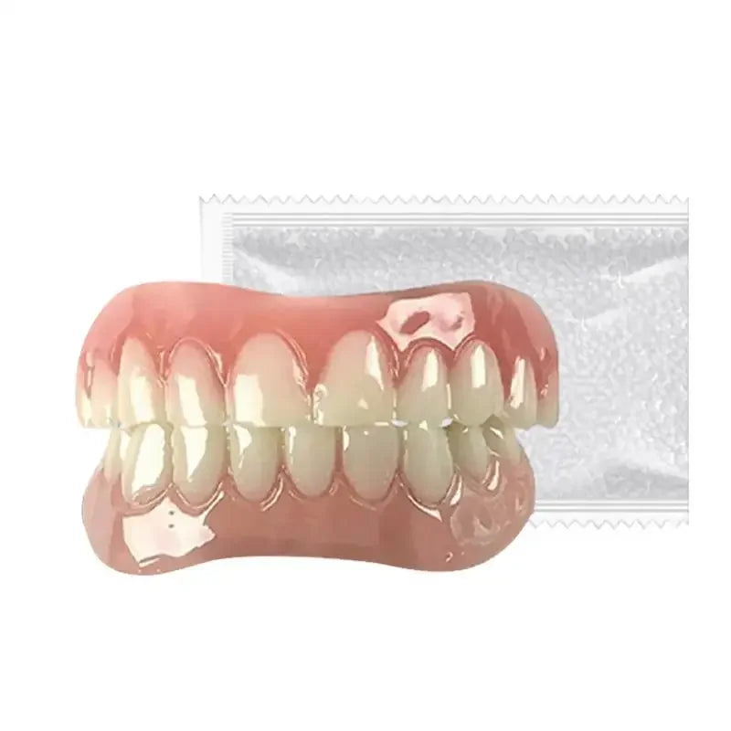 SmileLine – Kit de silicona para dentadura postiza 1 set – Natural y cómodo