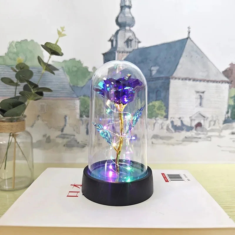 Rosavine LED Rozenbloem – Kunstmatige Roos met Verlichting, Romantisch Cadeau voor Valentijn & Bruiloften