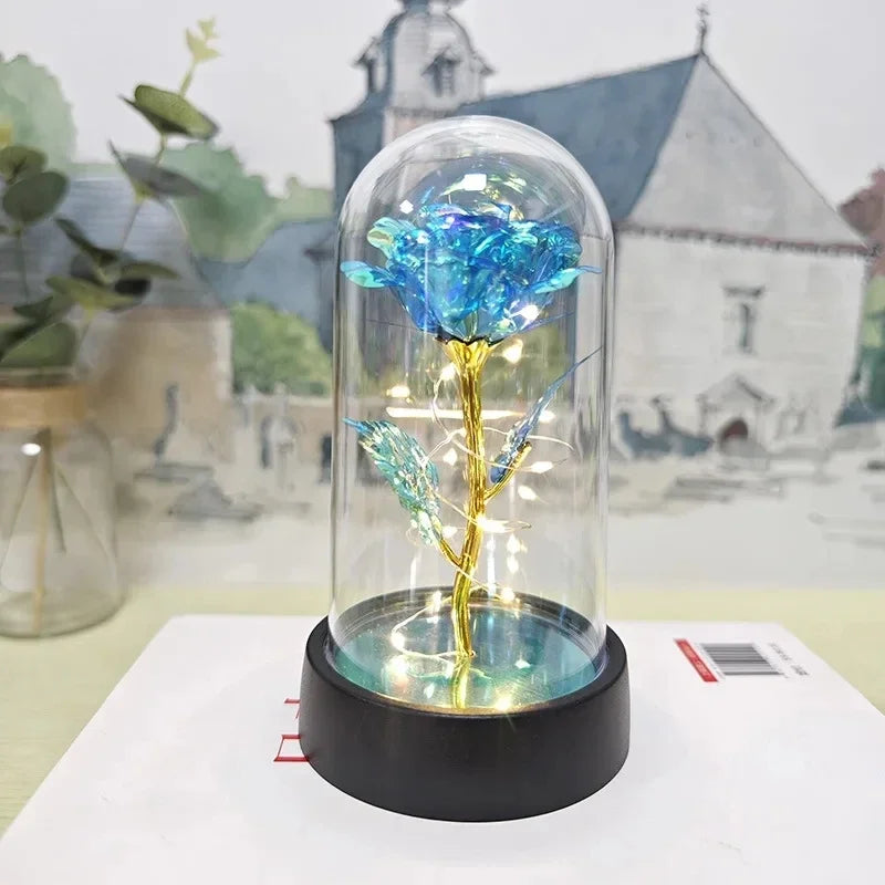 Rosavine LED Rozenbloem – Kunstmatige Roos met Verlichting, Romantisch Cadeau voor Valentijn & Bruiloften