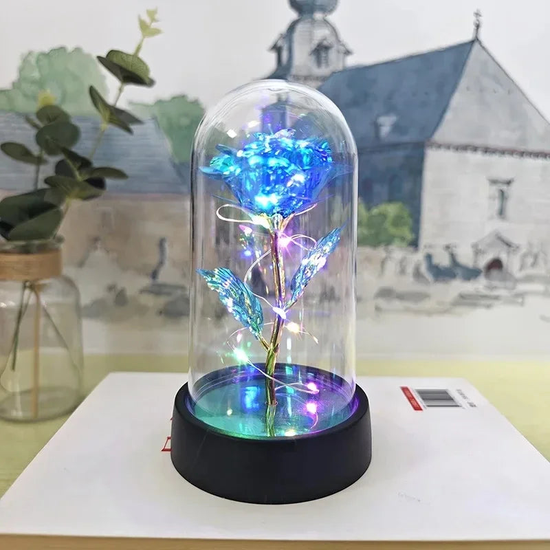 Rosavine LED Rozenbloem – Kunstmatige Roos met Verlichting, Romantisch Cadeau voor Valentijn & Bruiloften