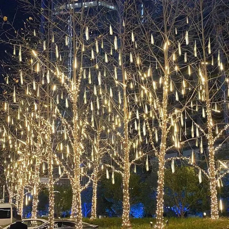 Aurevion LED Meteorenregen Verlichting – Waterdichte Buitendecoratie met 8 Buizen & Energiezuinige LED’s
