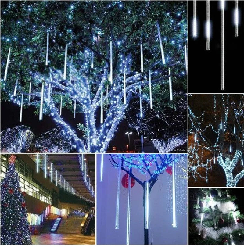 Aurevion LED Meteorenregen Verlichting – Waterdichte Buitendecoratie met 8 Buizen & Energiezuinige LED’s