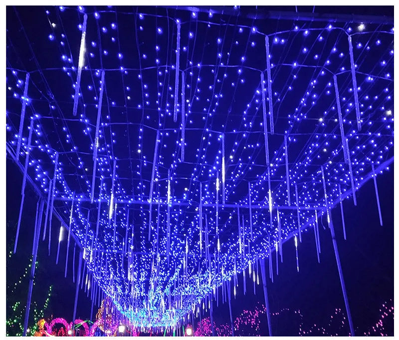 Aurevion LED Meteorenregen Verlichting – Waterdichte Buitendecoratie met 8 Buizen & Energiezuinige LED’s