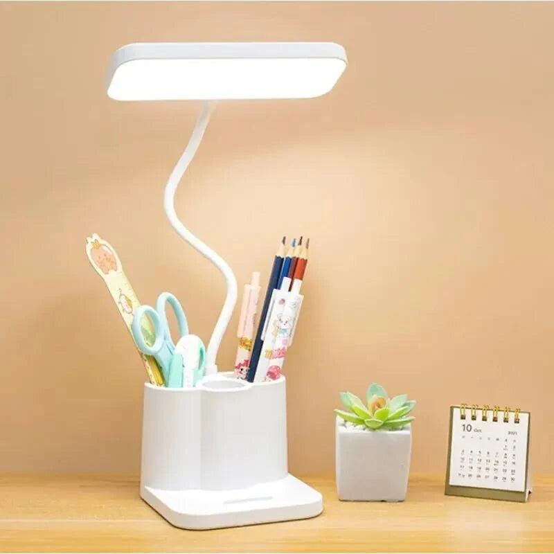 Lunora – LED bureaulamp aanraakdimming met USB – studie & kantoor