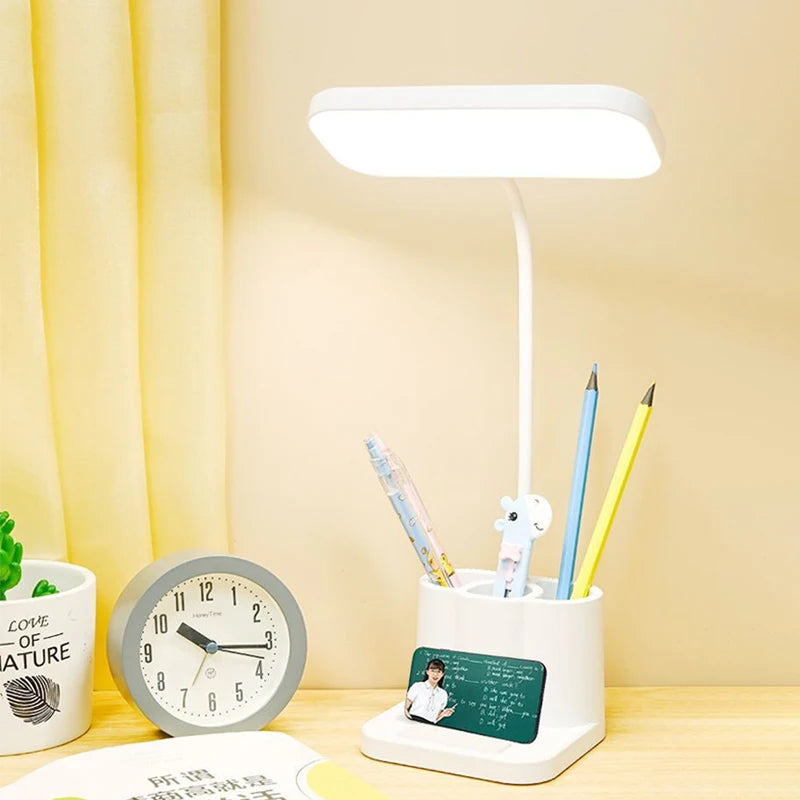 Lunora – LED bureaulamp aanraakdimming met USB – studie & kantoor