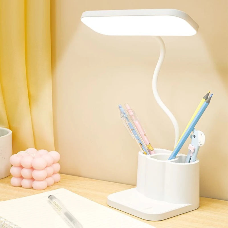 Lunora – LED bureaulamp aanraakdimming met USB – studie & kantoor