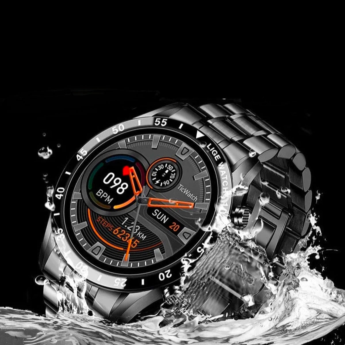 Luxe Smartwatch Men | Multisport, Notifications & Stylish Design