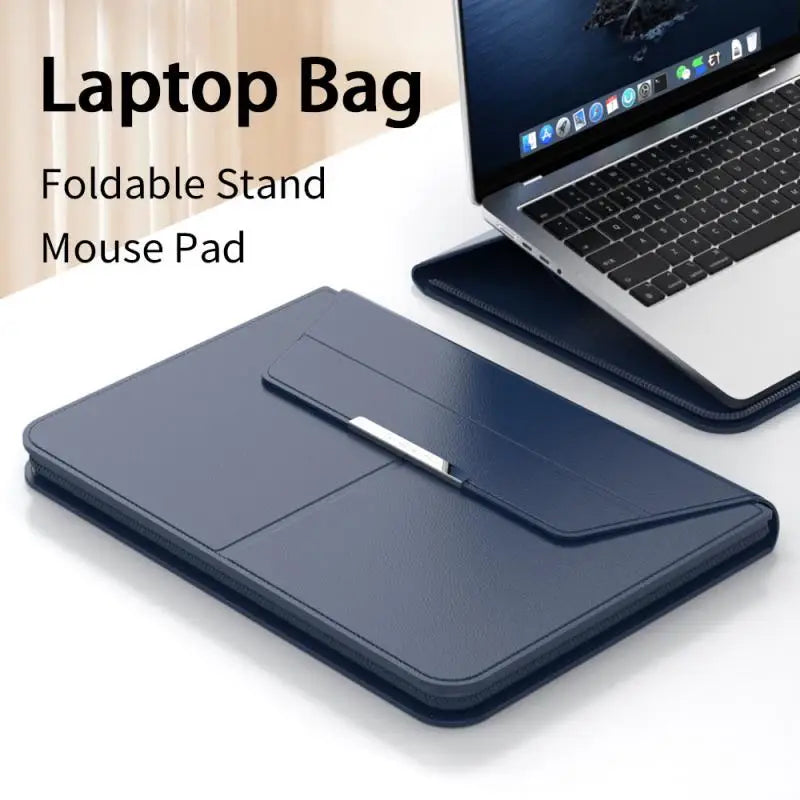 Slevano – Laptop sleeve PU leer 3-in-1 waterdicht – MacBook Air 13"