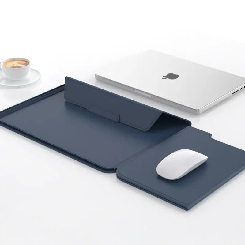 Slevano – Laptop sleeve PU leer 3-in-1 waterdicht – MacBook Air 13"