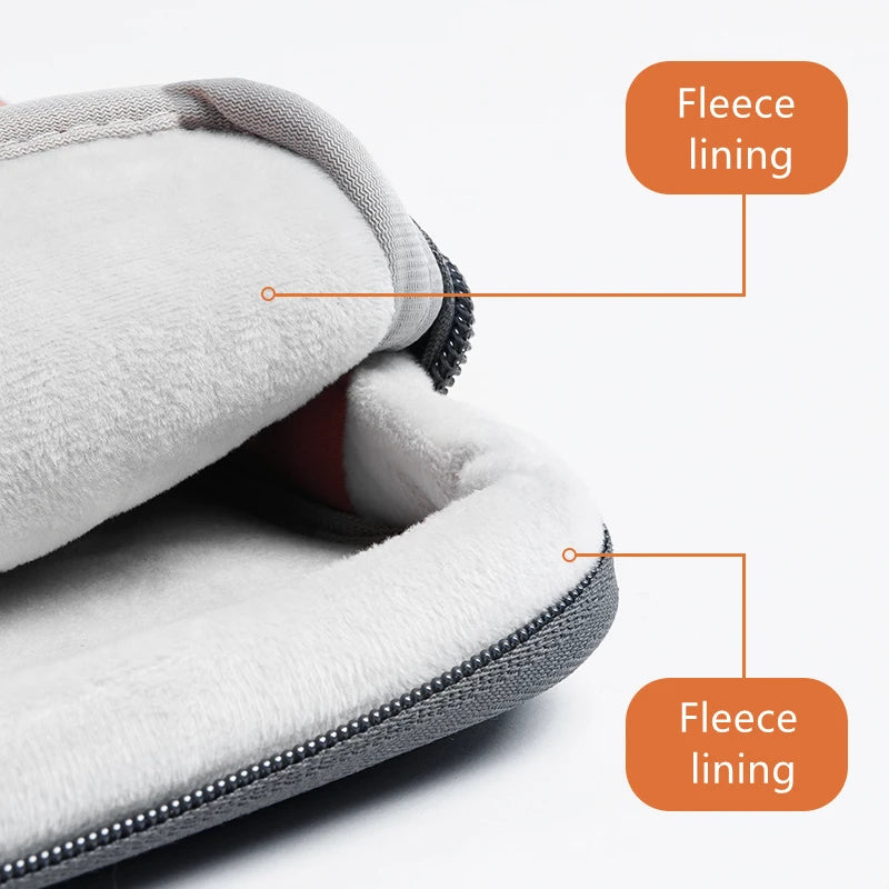 Techlio – Laptop sleeve with compartments shockproof nylon – MacBook & Dell