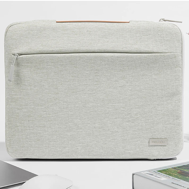 Techlio – Laptop sleeve with compartments shockproof nylon – MacBook & Dell