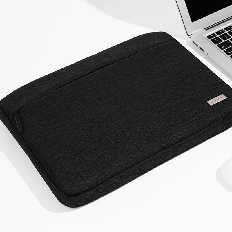 Techlio – Laptop sleeve with compartments shockproof nylon – MacBook & Dell