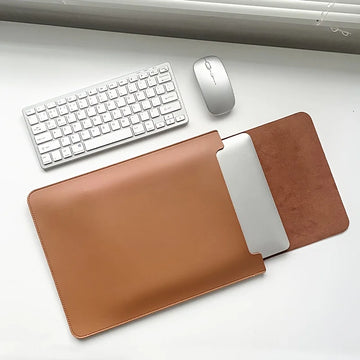 Techure – Laptop sleeve PU-leer waterdicht – 12-16 inch laptops
