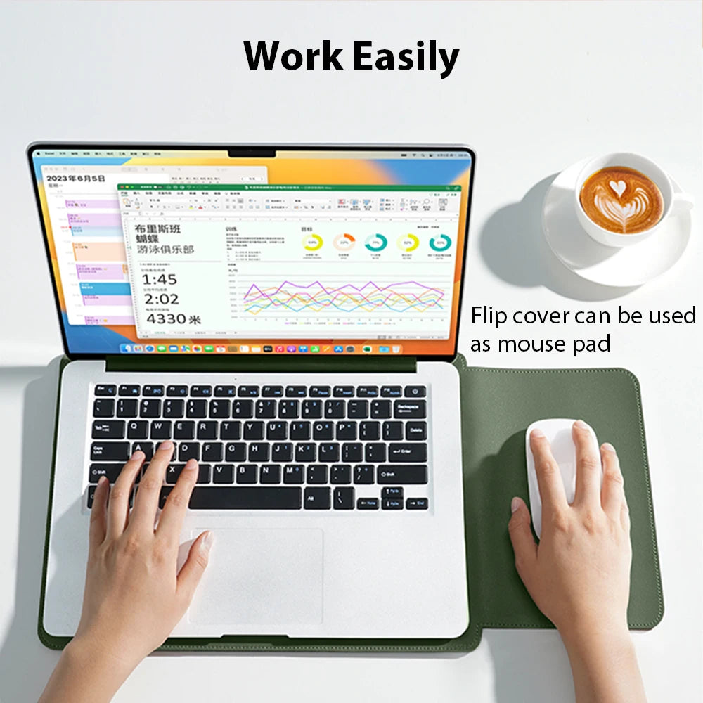 Slynex – Laptop sleeve 11–16 inch polyester – MacBook & notebooks