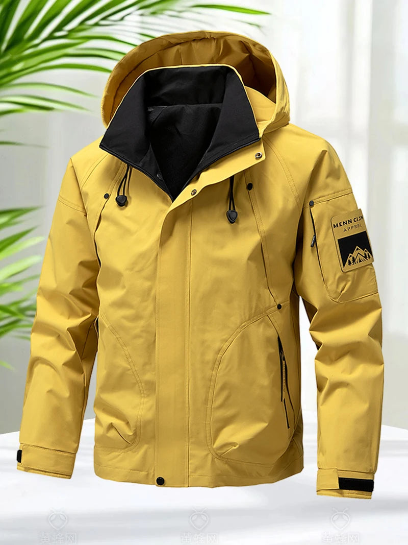 StormPeak Heren Softshell Jas – Lichtgewicht, Waterdicht & Met Capuchon