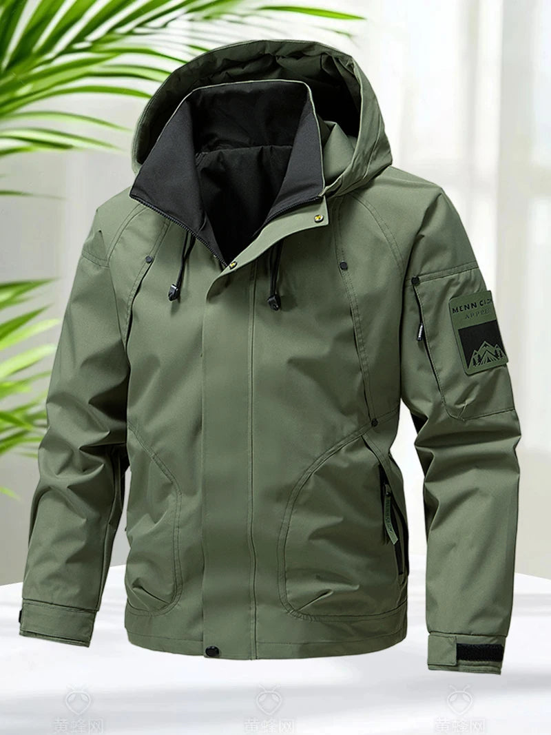 StormPeak Heren Softshell Jas – Lichtgewicht, Waterdicht & Met Capuchon