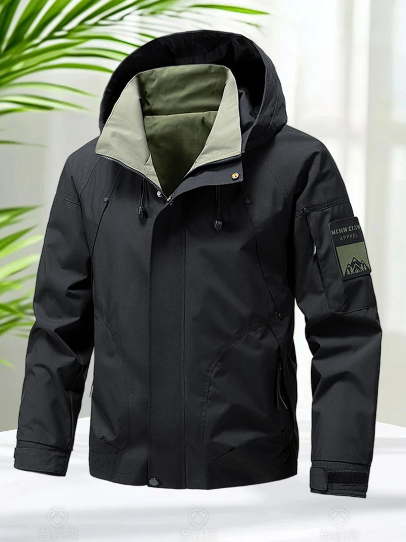StormPeak Heren Softshell Jas – Lichtgewicht, Waterdicht & Met Capuchon