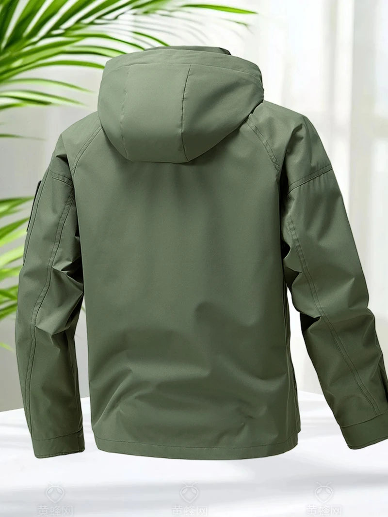 StormPeak Heren Softshell Jas – Lichtgewicht, Waterdicht & Met Capuchon