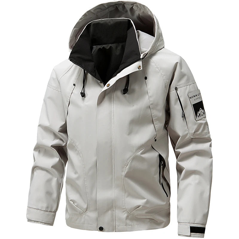 StormPeak Heren Softshell Jas – Lichtgewicht, Waterdicht & Met Capuchon