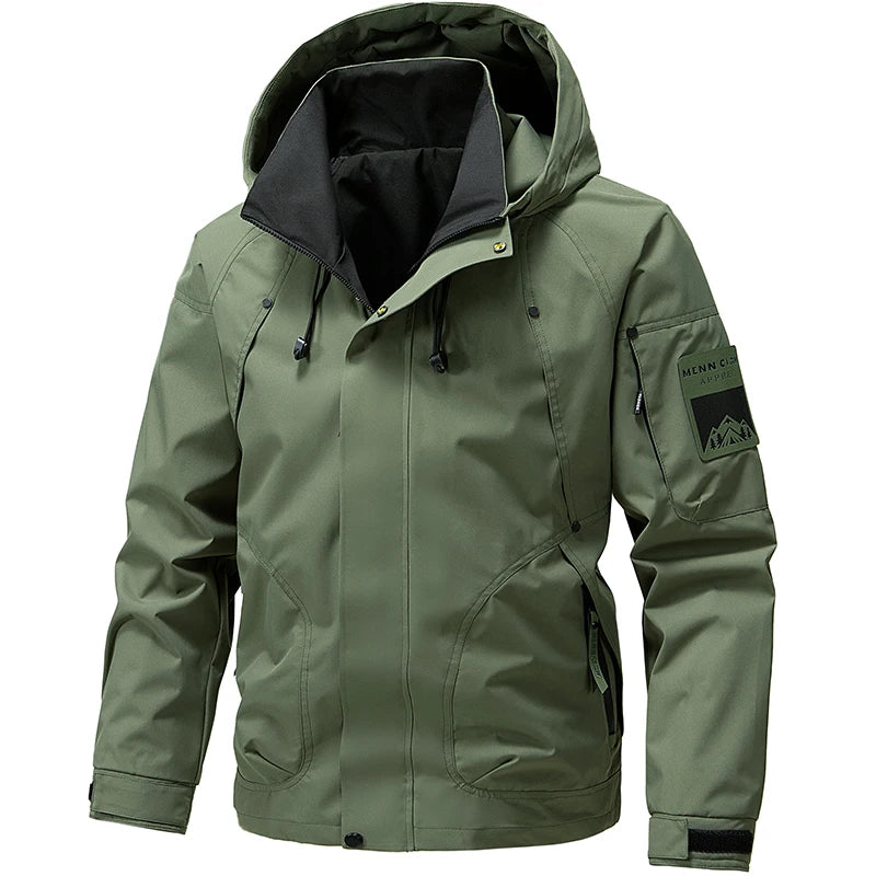 StormPeak Heren Softshell Jas – Lichtgewicht, Waterdicht & Met Capuchon