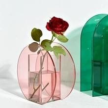 Acrilea – Jarrón acrílico transparente, colorido y versátil para decoración y escritorio