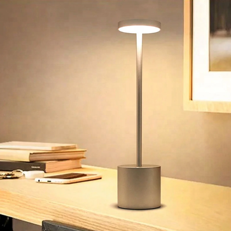 Aluvia – Dimbare Draadloze LED Tafellamp, Aluminium & Oplaadbaar