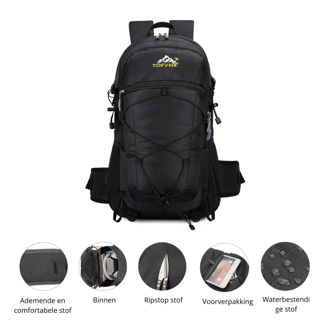 VestraGear Hiking Backpack 50L – Water-resistant & Lightweight