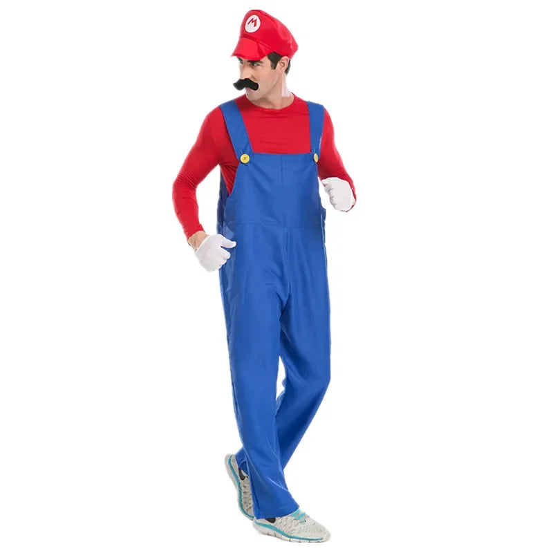 PixelPlay – Groene Loodgieter Kostuum Volwassenen – Cosplay Outfit met Hoed & Handschoenen
