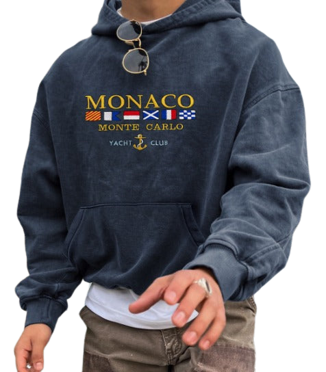 Jeffrey – Herenhoodie Katoenmix met luxe Monaco-Design voor Casual en Chique Gelegenheden