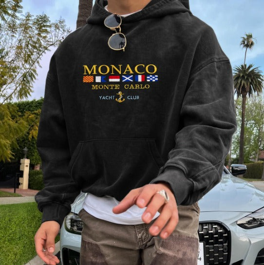 Jeffrey – Herenhoodie Katoenmix met luxe Monaco-Design voor Casual en Chique Gelegenheden