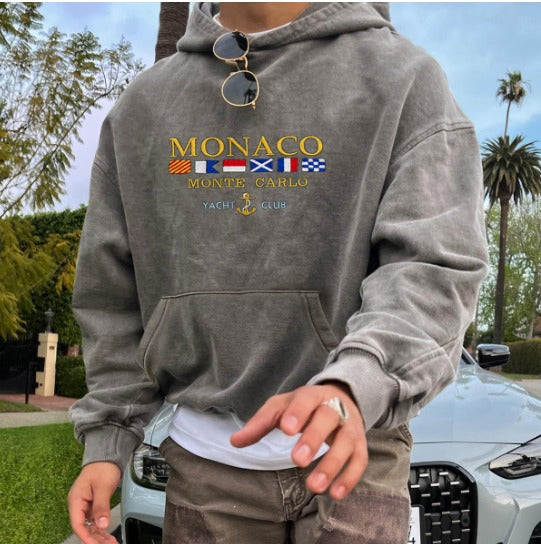 Jeffrey – Herenhoodie Katoenmix met luxe Monaco-Design voor Casual en Chique Gelegenheden