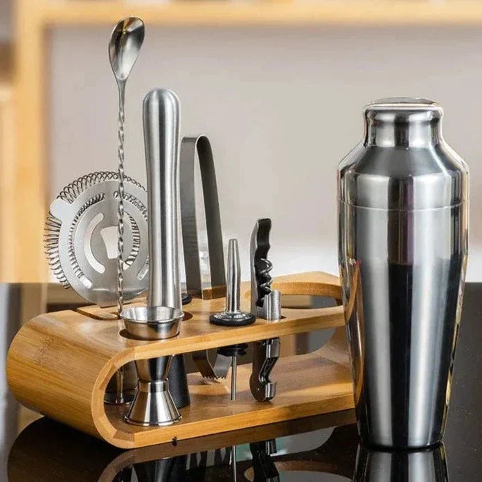 MixologyMaster Cocktailset – 10-delig RVS Shakerset voor Thuisbar