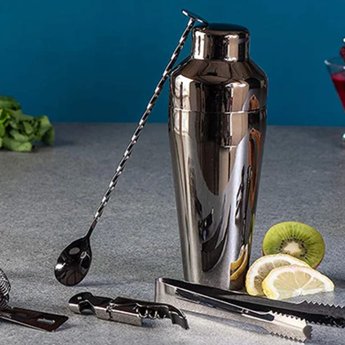 MixologyMaster Cocktailset – 10-delig RVS Shakerset voor Thuisbar