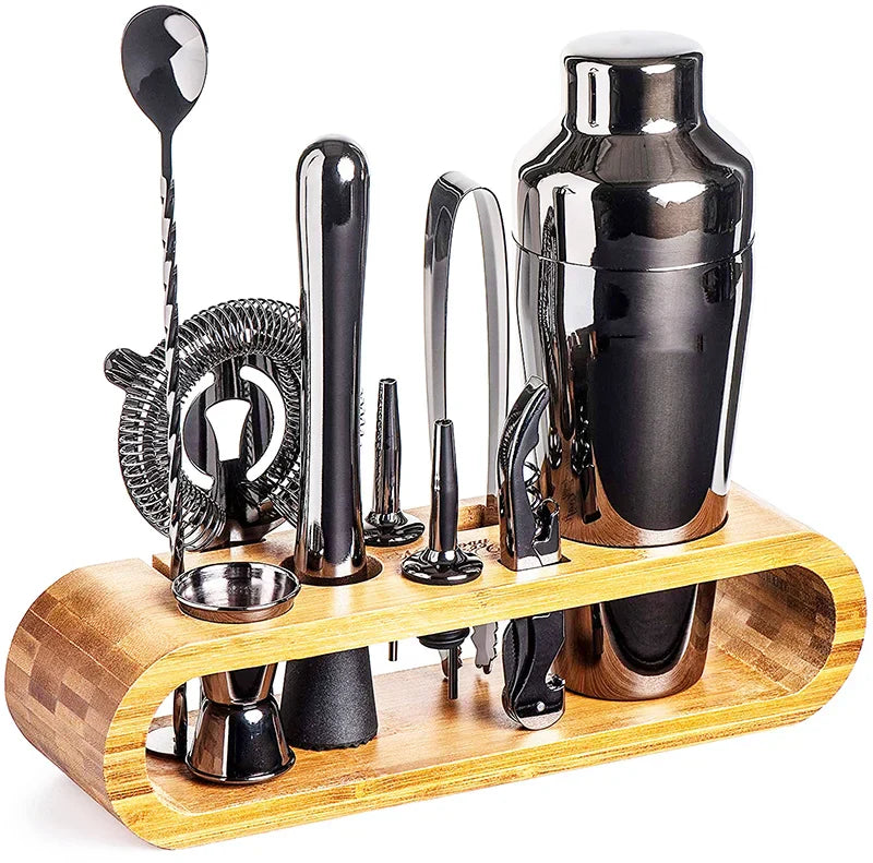 MixologyMaster Cocktailset – 10-delig RVS Shakerset voor Thuisbar