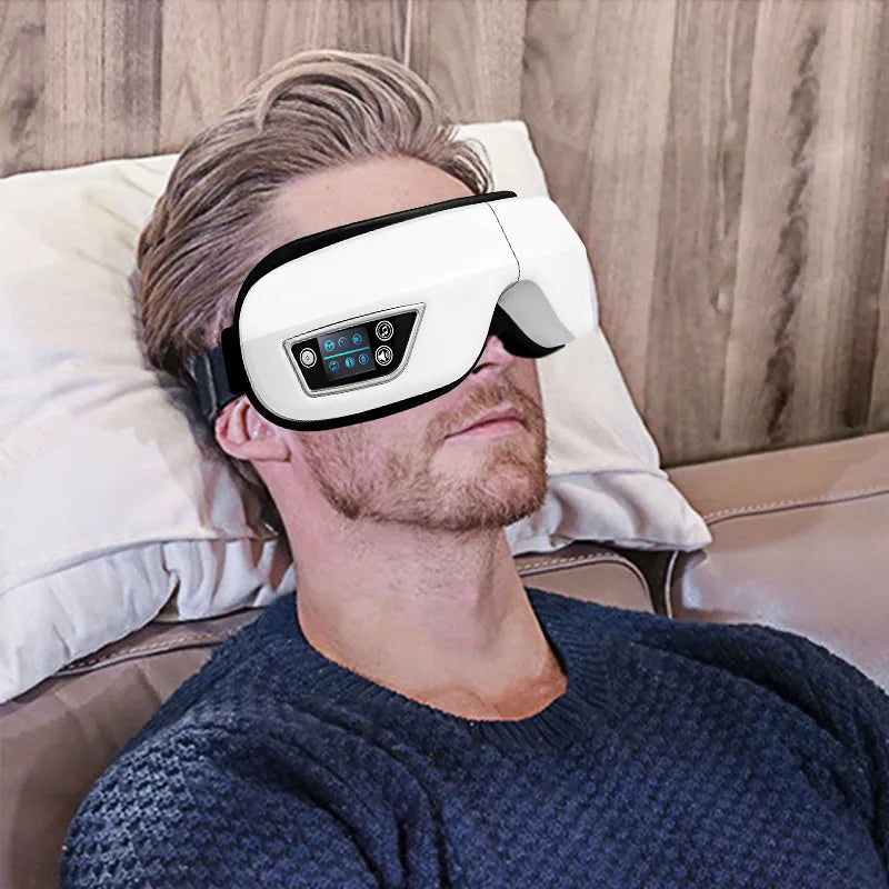 Eyeglow 6D Oogmassageapparaat – Warmte, Luchtdruk & Bluetooth Muziek